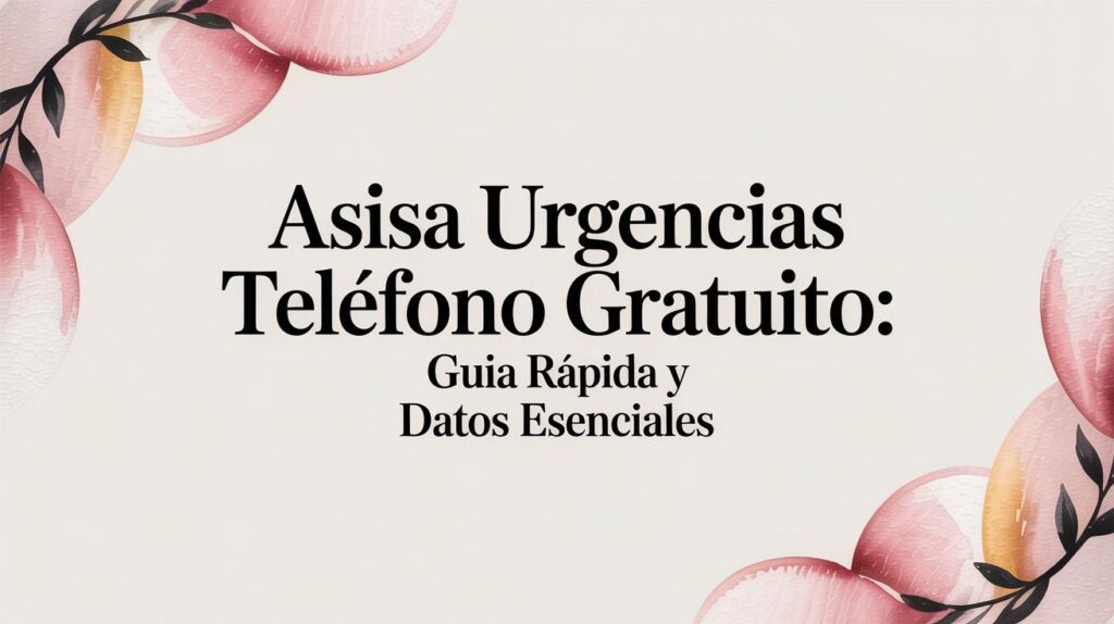 Asisa urgencias teléfono gratuito: Guía rápida y datos esenciales 6 ASISA - International student Asisa urgencias teléfono gratuito: Guía rápida y datos esenciales