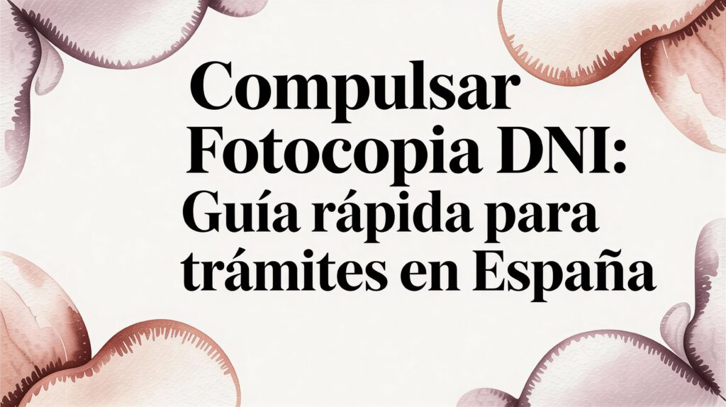 Compulsar fotocopia dni: guía rápida para trámites en España 10 ASISA - International student Compulsar fotocopia dni: guía rápida para trámites en España