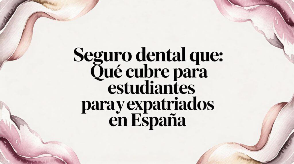 Seguro dental que cubre: qué cubre para estudiantes y expatriados en España 6 ASISA - International student Seguro dental que cubre: qué cubre para estudiantes y expatriados en España