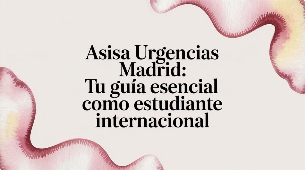 Asisa urgencias Madrid: Tu guía esencial como estudiante internacional 17 ASISA - International student Asisa urgencias Madrid: Tu guía esencial como estudiante internacional