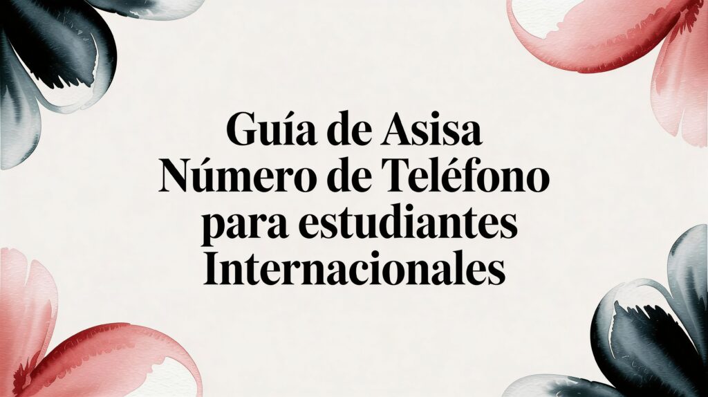 Guía de asisa numero de telefono para estudiantes internacionales 9 ASISA - International student Guía de asisa numero de telefono para estudiantes internacionales