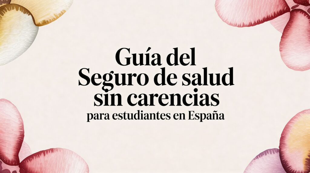 Guía del seguro de salud sin carencias para estudiantes en España 38 ASISA - International student Guía del seguro de salud sin carencias para estudiantes en España