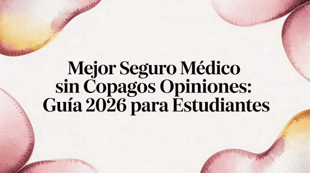 Mejor seguro médico sin copagos opiniones: guía 2026 para estudiantes 22 ASISA - International student Mejor seguro médico sin copagos opiniones: guía 2026 para estudiantes