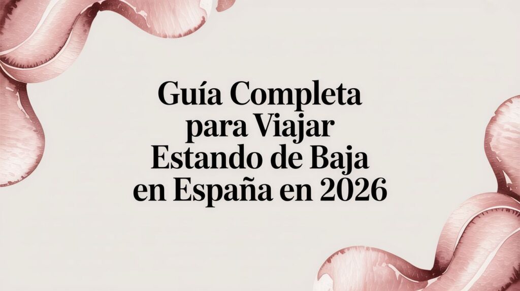 Guía completa para viajar estando de baja en España en 2026 14 ASISA - International student Guía completa para viajar estando de baja en España en 2026